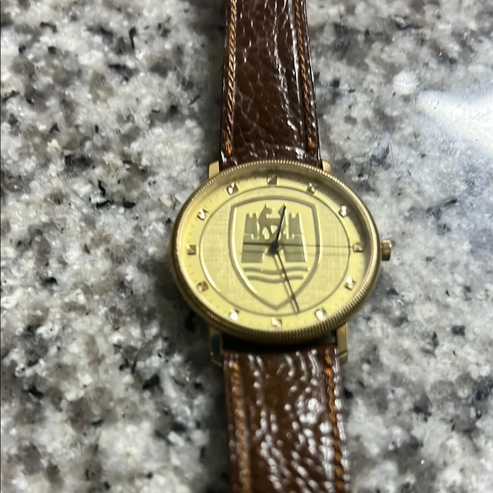 Vintage Hamilton Brown Leather Strap Watch